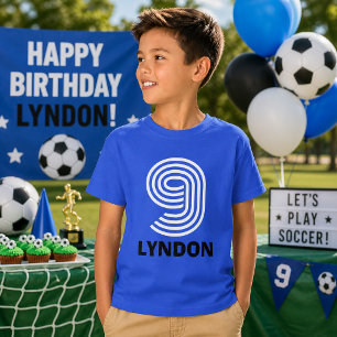 Aangepaste naam en leeftijd Sportieve verjaardag T-shirt