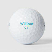 Aangepaste naam en leeftijd Verjaardag Golfballen (Voorkant)