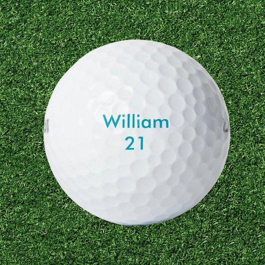 Aangepaste naam en leeftijd Verjaardag Golfballen