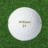 Aangepaste naam en leeftijd Verjaardag Golfballen
