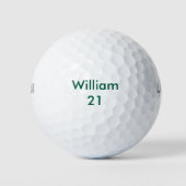 Aangepaste naam en leeftijd Verjaardag Golfballen (Voorkant)