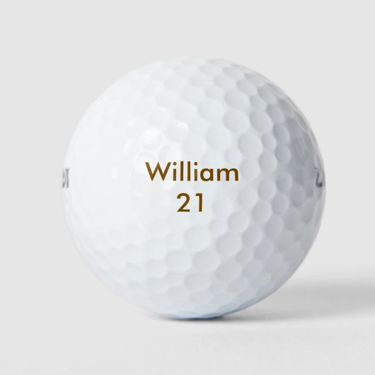 Aangepaste naam en leeftijd Verjaardag Golfballen (Voorkant)