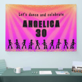 Aangepaste naam en leeftijd verjaardag spandoek (Beurs)