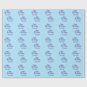 Aangepaste naam en leeftijdsontwerp voor verjaarda cadeaupapier (Vlak)