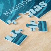 Aangepaste naam en locatie Dolphin Legpuzzel (Zijkant)