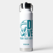 Aangepaste naam en locatie Scuba Diving Waterfles (Voorkant)