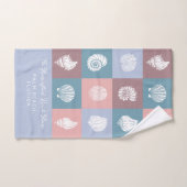 Aangepaste naam en locatie Seashells Patroon Bad Handdoek (Handdoek)