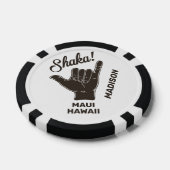 Aangepaste naam en locatie Shaka Poker Chips (Enkel)