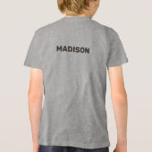 Aangepaste naam en locatie Shaka Tri-Blend Shirt (Achterkant)