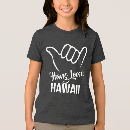 Aangepaste naam en locatie Shaka Tri-Blend Shirt (Voorkant)