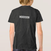 Aangepaste naam en locatie Shaka Tri-Blend Shirt (Achterkant)