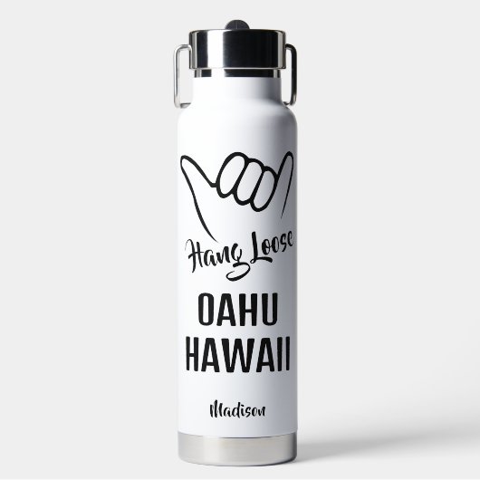 Aangepaste naam en locatie Shaka Waterfles (Voorkant)