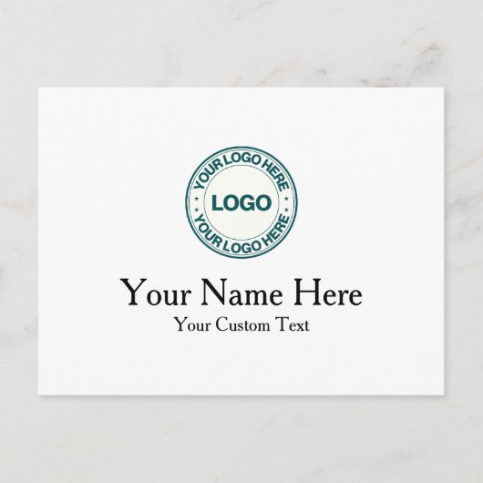 Aangepaste naam en logo aankondigingskaart (Voorkant)