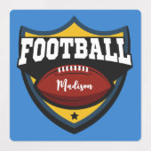 Aangepaste naam en Logo Football kleur Labels (Design 2)