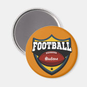 Aangepaste naam en Logo kleur Football Magneet (Voorkant / Achterkant)