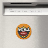 Aangepaste naam en Logo kleur Football Magneet (Insitu (Vaatwasser))