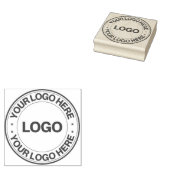 Aangepaste naam en logo rubberstempel (Gestempeld)