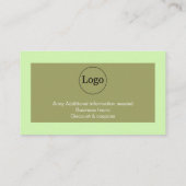 Aangepaste naam en Logo Visitekaartje (Achterkant)