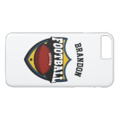 Aangepaste naam en Logo voor kleurenFootball Case-Mate iPhone Case (Achterkant (Horizontaal))