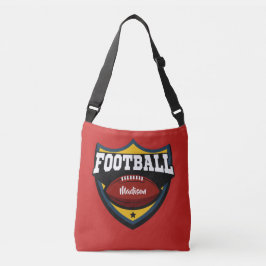 Aangepaste naam en Logo voor kleurenFootball Crossbody Tas