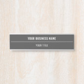 Aangepaste naam en logo voor titels — Kleuren kiez Deurbordje (Voorkant)