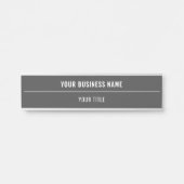 Aangepaste naam en logo voor titels — Kleuren kiez Deurbordje (Voorkant)