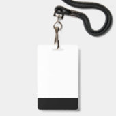 Aangepaste naam en merklogo zakelijk badge (Achterkant met lanyard)