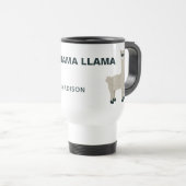 Aangepaste naam en mokken voor Cool Llama (Voorkant rechts)