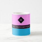 Aangepaste naam en mokken voor monogram (Center)