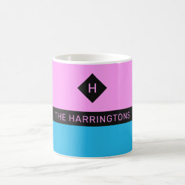 Aangepaste naam en mokken voor monogram