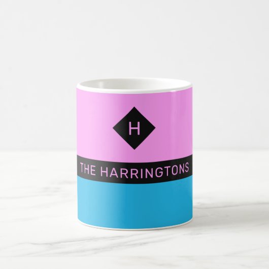 Aangepaste naam en mokken voor monogram (Center)