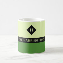 Aangepaste naam en mokken voor monogram