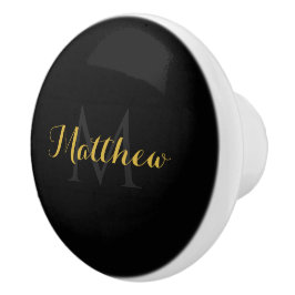 Aangepaste Naam en Monogram Keramische Knop
