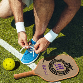 Aangepaste naam en monogrammen Celtic Style Ourobo Pickleball Paddle