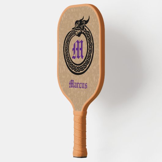 Aangepaste naam en monogrammen Celtic Style Ourobo Pickleball Paddle (Links)