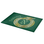 Aangepaste naam en monogrammen Celtic Style Ourobo Snijplank (Hoek)