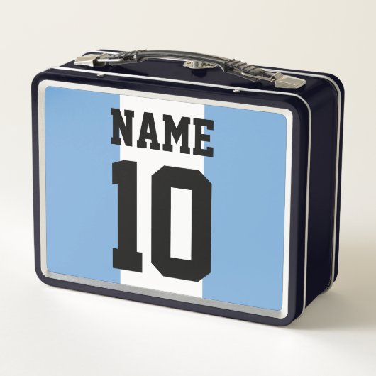 Aangepaste naam en nummer Argentinië vlag (Achterkant)