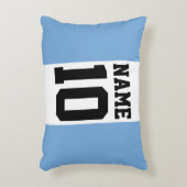 Aangepaste naam en nummer Argentinië vlag Accent Kussen (Voorkant(Verticaal))