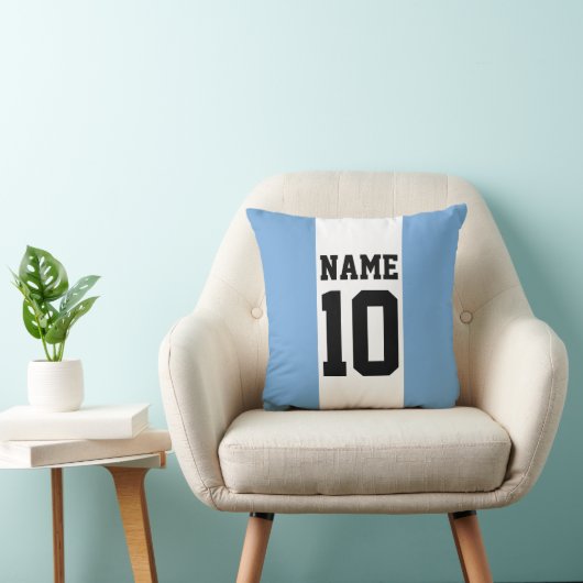 Aangepaste naam en nummer Argentinië vlag Kussen (Stoel)