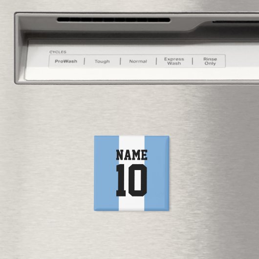 Aangepaste naam en nummer Argentinië vlag Magneet (Insitu (Vaatwasser))