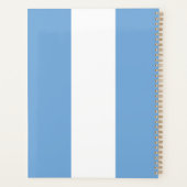 Aangepaste naam en nummer Argentinië vlag Planner (Achterkant)