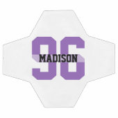 Aangepaste naam en nummer Cool Modern Paars Voetbal (Enkel)