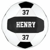 Aangepaste naam en nummer - Gematigd aangepast Voetbal (Voorkant)