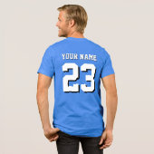 Aangepaste naam en nummer Jersey Sports Tri-Blend Shirt (Voorkant)