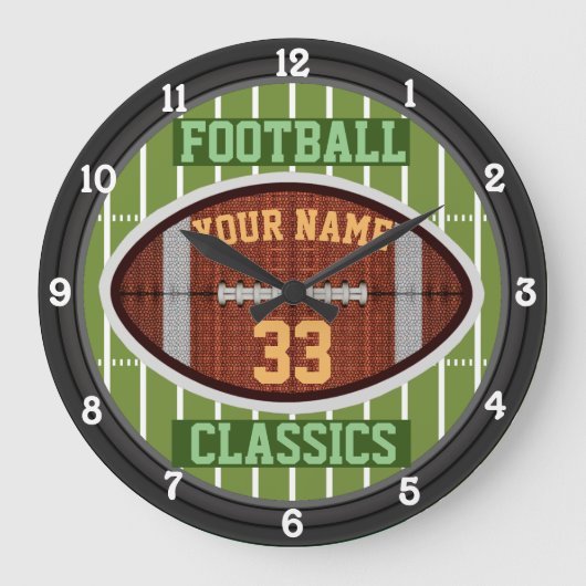 Aangepaste naam en nummer van het Football 3.0 Grote Klok (Voorkant)