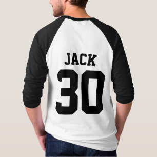 Aangepaste naam en nummer van het Football Voetbal T-shirt