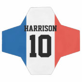 Aangepaste naam en nummer vlag van Frankrijk Voetbal (Enkel)