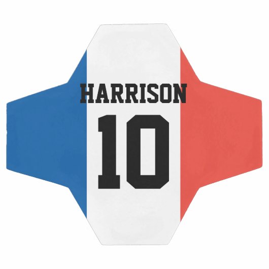 Aangepaste naam en nummer vlag van Frankrijk Voetbal (Enkel)