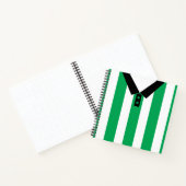 Aangepaste naam en nummer Voetbal Rugby Jersey Notitieboek (Binnen)