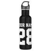 Aangepaste naam en nummersporten waterfles  (Voorkant)
